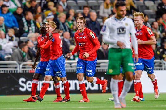 Helsingborgs Jere Uronen jublar