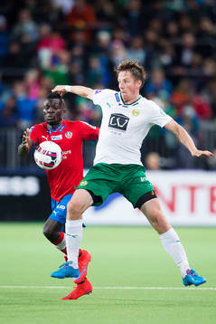 Helsingborgs Lalawélé Atakora och Hammarbys Philip Haglund