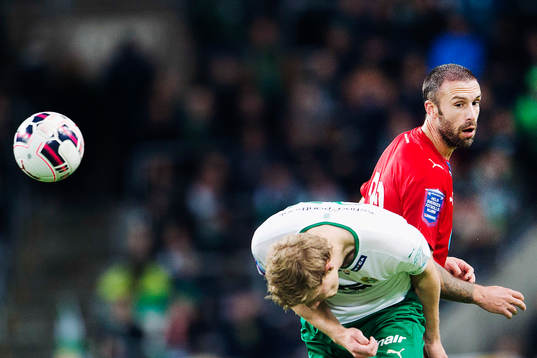 Helsingborgs Rade Prica och Hammarbys Lars Saetra