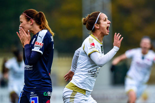 Rosengårds Natasa Andonova jublar