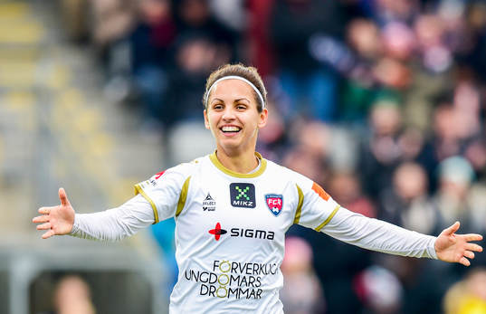 Rosengårds Natasa Andonova jublar