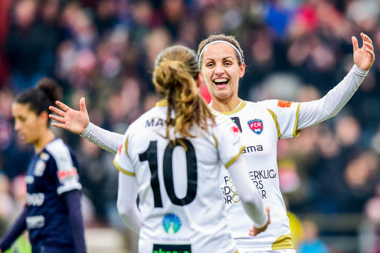 Rosengårds Natasa Andonova jublar