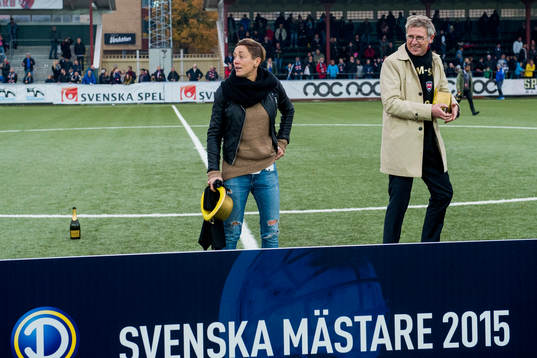 Rosengårds sportchef Therese Sjögran och vd Klas Tjebbes