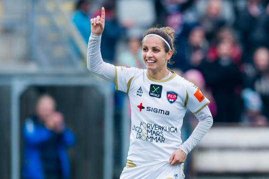 Rosengårds Natasa Andonova jublar