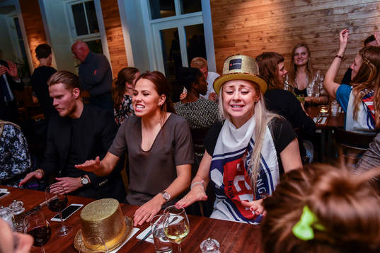 Rosengårds Sara Björk Gunnarsdottir på efterfesten