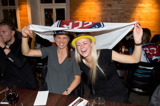 Rosengårds Sara Björk Gunnarsdottir och Amanda Ilestedt