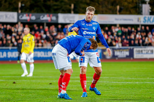 Åtvidabergs Daniel Hallingström och Allan Arenfeldt