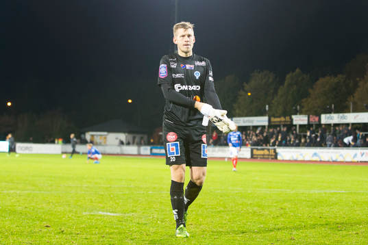 Åtvidabergs målvakt Gustav Jansson deppar
