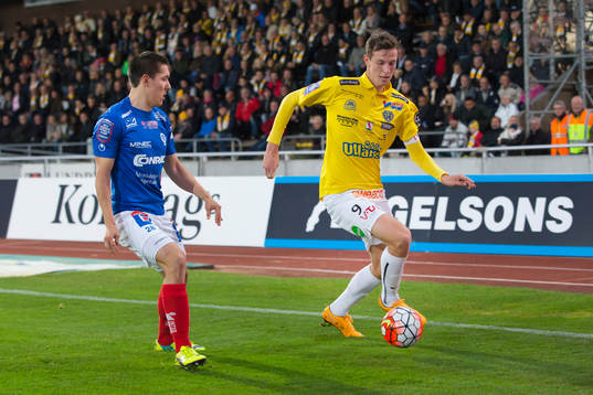 Åtvidabergs Sebastian Ramhorn och Falkenbergs Gustaf