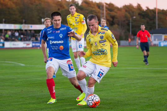 Åtvidabergs Tor Öyvind Hovda och Falkenbergs Carl Wede
