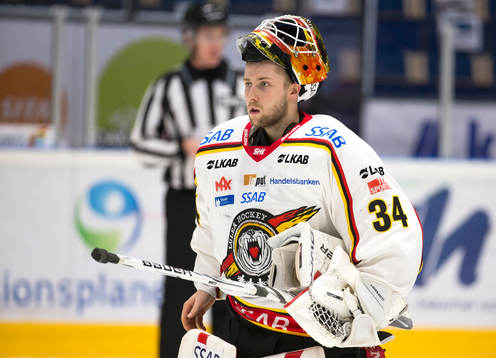 Luleås målvakt Joel Lassinantti deppar