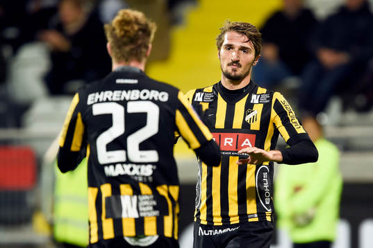 Häckens Dardan Rexhepi jublar
