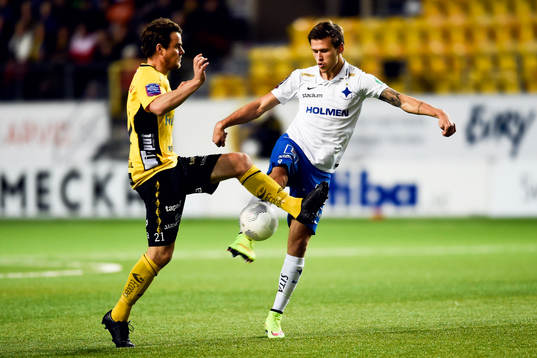Norrköpings Arnor Ingvi Traustason och Elfsborgs Henning