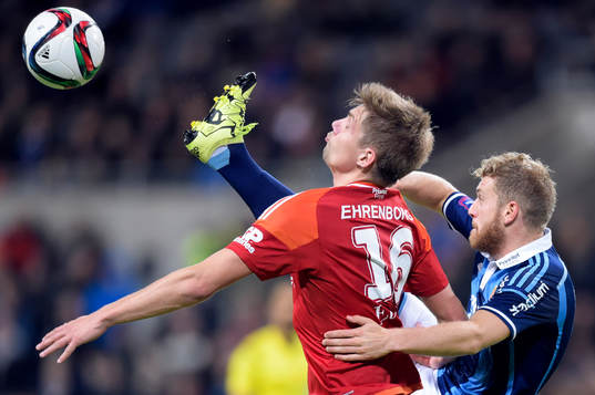 IFK Göteborgs Mikael Boman och Djurgårdens Stefan Karlsson