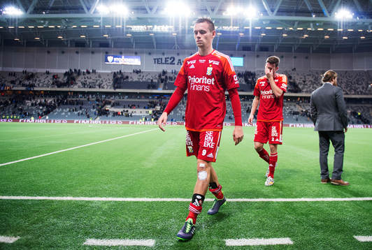 IFK Göteborgs Jakob Ankersen och Emil Salomonsson deppar