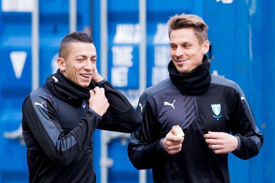 Malmös Nikola Djurdjic och Markus Rosenberg