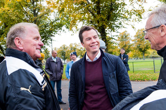 Malmö FFs fd manager Bob Houghton, sportchef Daniel