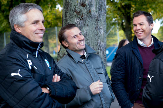 Malmö FFs Per Ågren, Yksel Osmanovski och sportchef