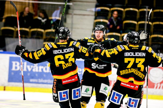 Skellefteås Sebastian Aho, Martin Lundberg och Terry