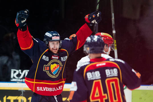 Djurgårdens Daniel Brodin jublar