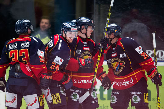 Djurgårdens spelare jublar