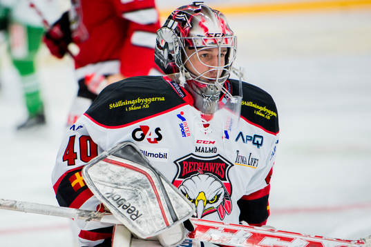 Malmö Redhawks målvakt Tim Hultstrand
