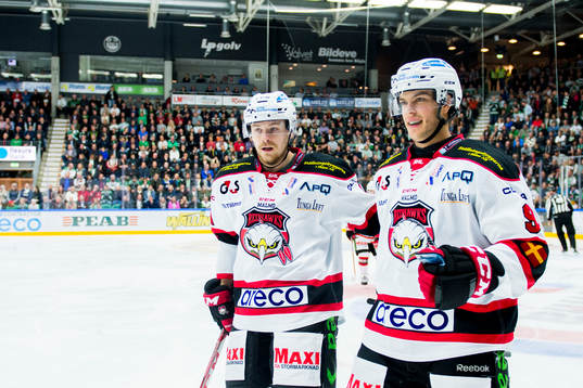 Malmö Redhawks Nicklas Jadeland och Björn Svensson