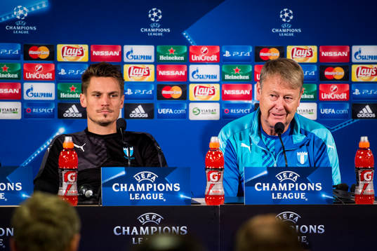 Malmös Markus Rosenberg och tränare Åge Hareide