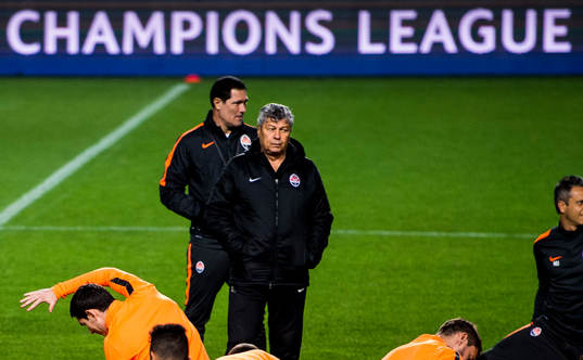Shakhtar Donetsks tränare Mircea Lucescu (m)