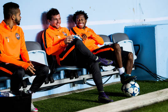 Shakhtar Donetsks Dentinho, Bernard och Fred