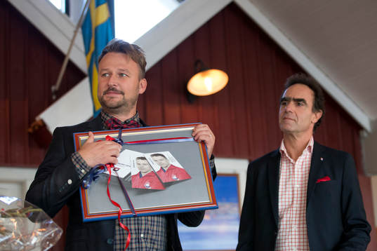 Örgrytes klubbdirektör Pierre Edström och ordförande