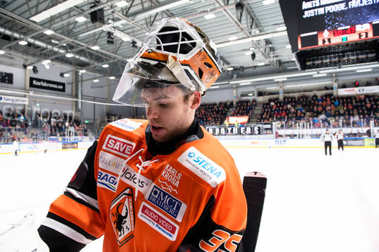 Karlskronas målvakt Linus Fernström