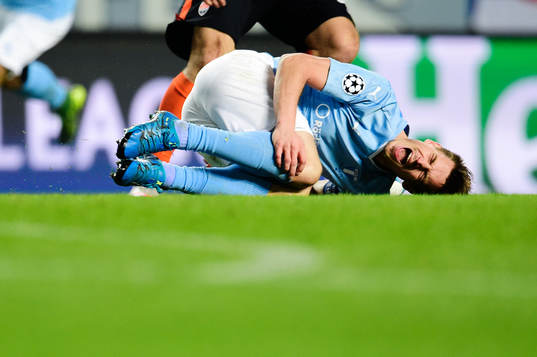 Malmö FFs  Markus Rosenberg har ont