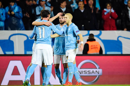 Malmö FFs  Markus Rosenberg, Agon Mehmeti, Erdal Rakip och