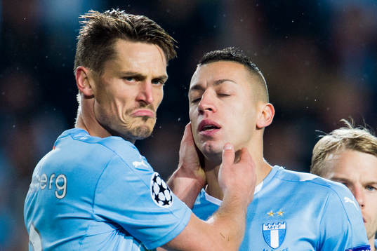 Malmö FFs Markus Rosenberg kramar om Nikola Djurdjic
