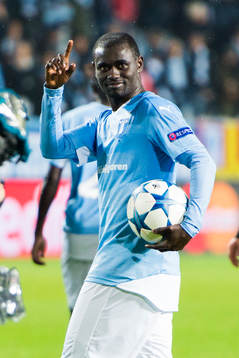 Malmö FFs Enoch Kofi Adu firar segern