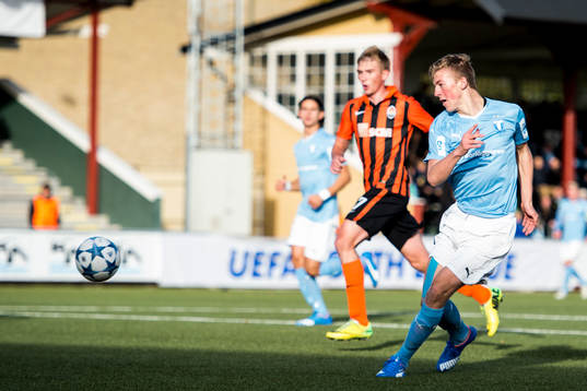 Malmö FFs Teddy Bergqvist gör 1-1
