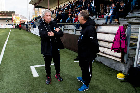 Malmö FFs tränare Tore Cervin och tränare Anders Palmer