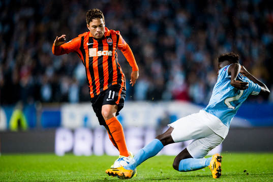 Shakhtar Donetsks Marlos och Malmö FFs  Pa Konate
