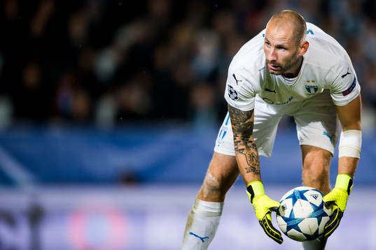 Malmö FFs målvakt Johan Wiland