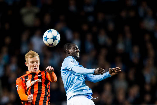 Shakhtar Donetsks Viktor Kovalenko och Malmö FFs Enoch