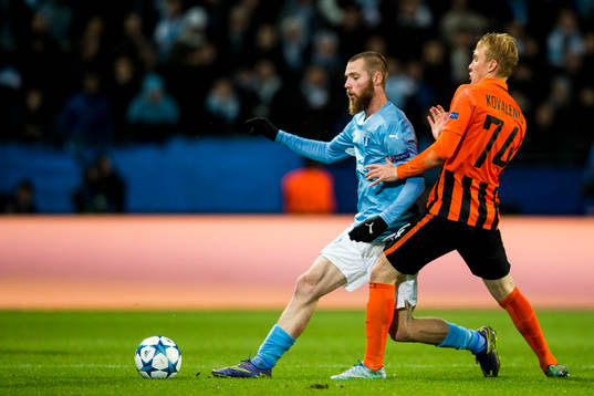 Malmö FFs Jo Inge Berget och Shakhtar Donetsks Viktor