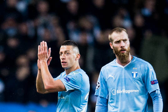 Malmö FFs Nikola Djurdjic och Jo Inge Berget