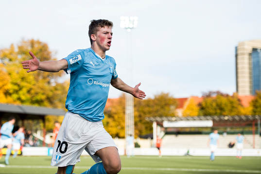 Malmö FFs Teddy Bergqvist jublar