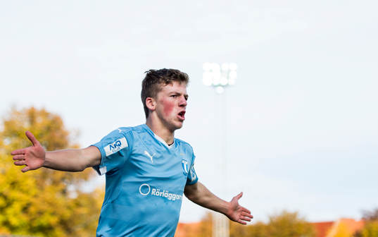Malmö FFs Teddy Bergqvist jublar