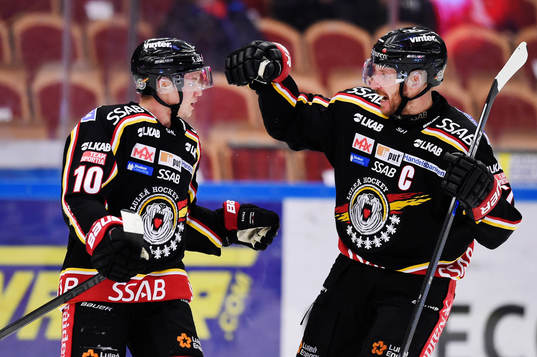 Luleås Toni Rajala jublar