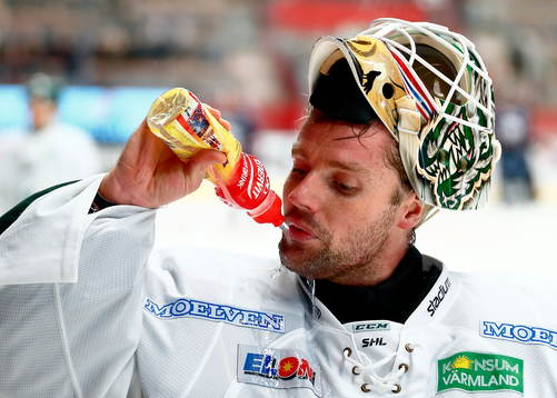 Färjestads målvakt Lars Haugen