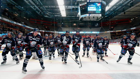 Linköpings spelare jublar