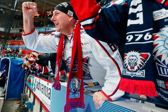 Linköpings supporters jublar