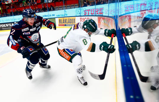Färjestads Johan Olofsson och Linköpings Carl Dahlström